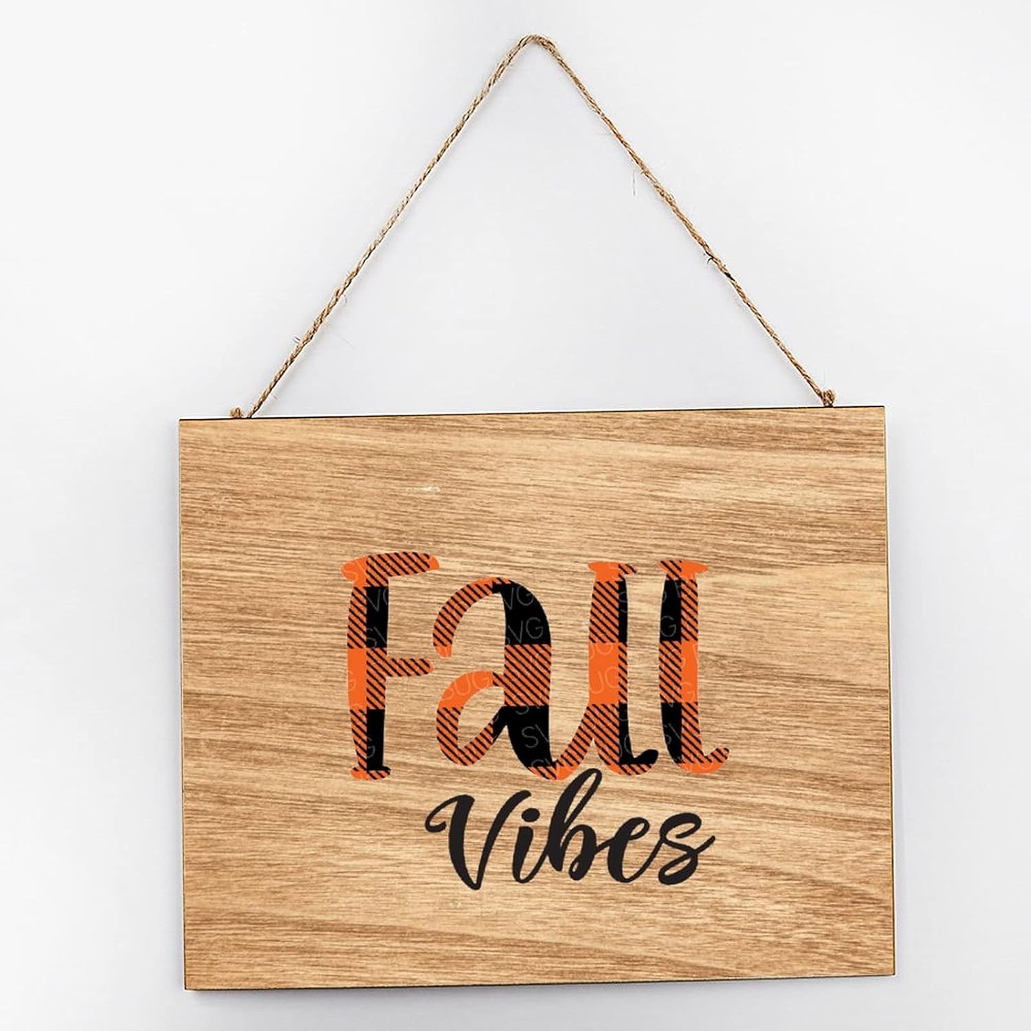 Fall Vibes File, Buffalo Plaid File, Fall File, Autumn File, Thanksgiving Rustic Wood Block Sign Wood Sign 10×12×0.2 inch: Home & Kitchen