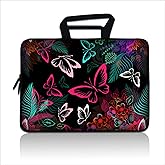 7-9 inch Tablet Sleeve, Evecase 7~9 inch Tablet Ultra-Portable,Neoprene Zipper Carrying Sleeve Case Bag Compatible with 7"8"8.5"8.9"9" Apple iPad Mini,Samsung Galaxy Tab,Google, Acer (Cute Butterfly)