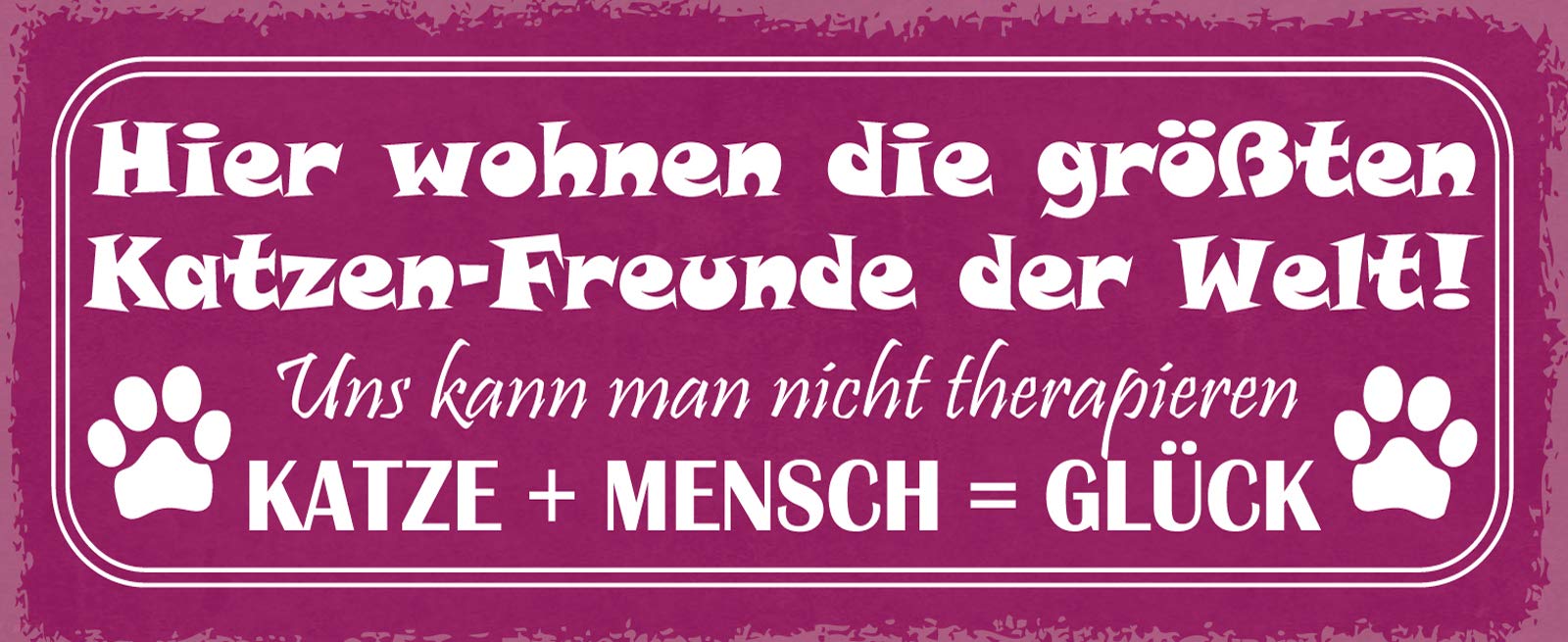 Schatzmix Tin-Plate Sign, Sheet metal, Multicoloured, 27x10 cm