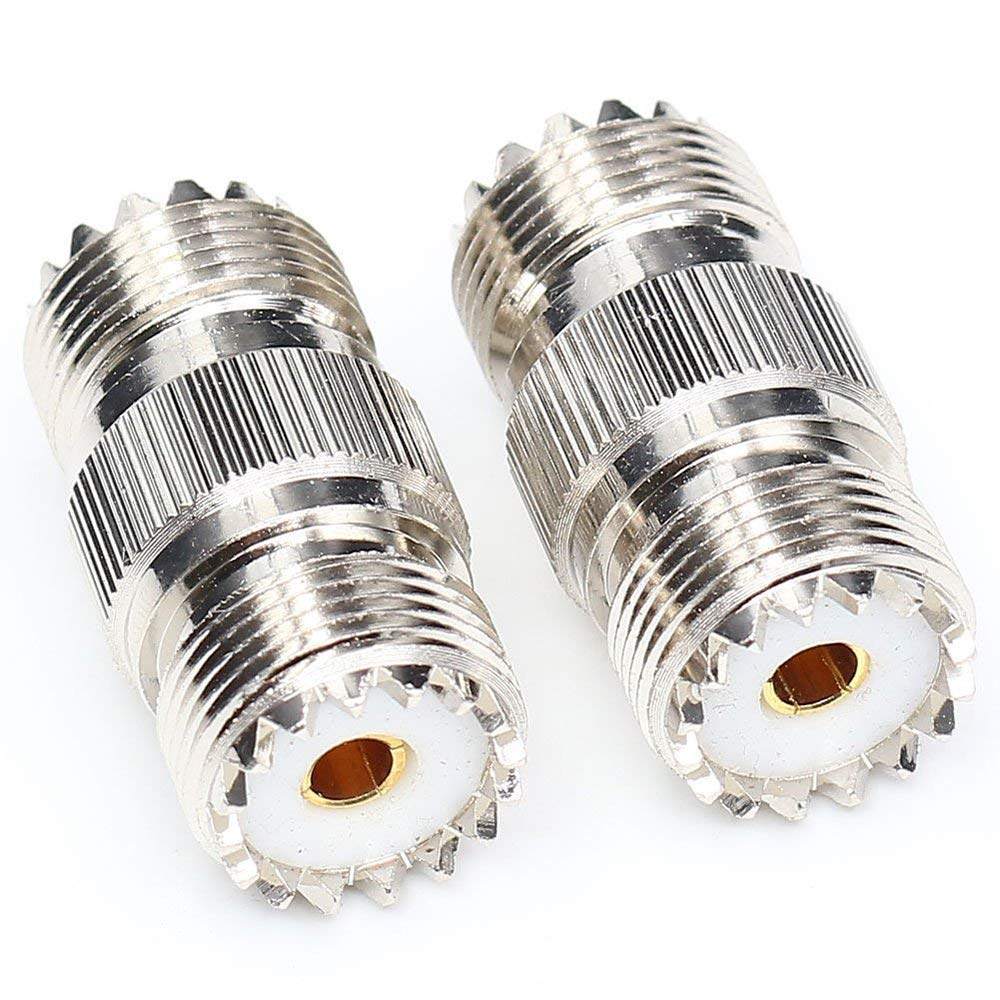 Oiyagai Adattatore RF UHF Femmina-Femmina SO239 SO-239 - Montaggio Su Pannello, 50 Ohm - 5