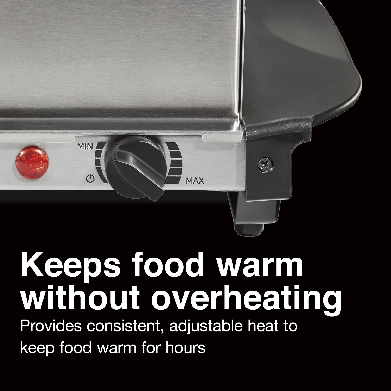 Proctor Silex Buffet Server & Food Warmer, Adjustable Heat, for Parties, Holidays and Entertaining, Two 2.5 Quart Oven-Safe Chafing Dish Set, Stainless Steel