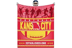 nhvgrfd Kansas Throw Blanket for Adults Kids, Decorative Fuzzy Blanket – Cozy, Fluffy, Plush Lightweight Red Throw Blankets for Bed, Sofa, Couch 50" x 60"