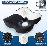 QUTOOL Memory Foam Seat Cushion Office Chair Car Desk Chair Cushion view 2
