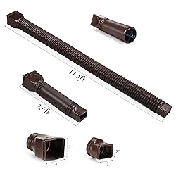 plusgutter 11.5ft Long Gutter Downspout Extensions