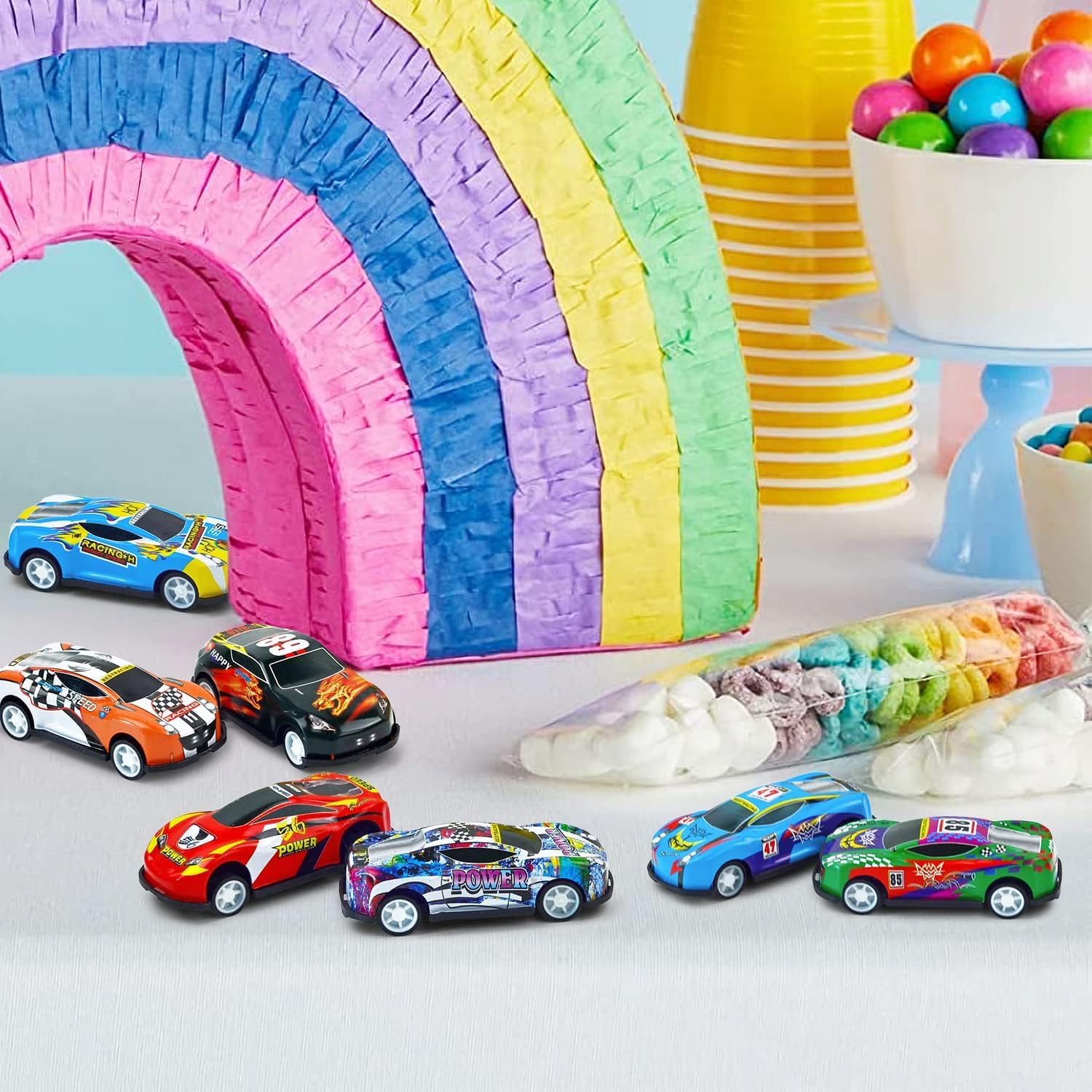 Vileafy 30 Mini Race Cars for Classroom Prizes, Party Favors for Kids 4-8 Years Old, Bulk Small Pull Back Car Toys for Treasure Box, Mini Toys Cars for Boys and Girls Christmas Stocking Stuffers
