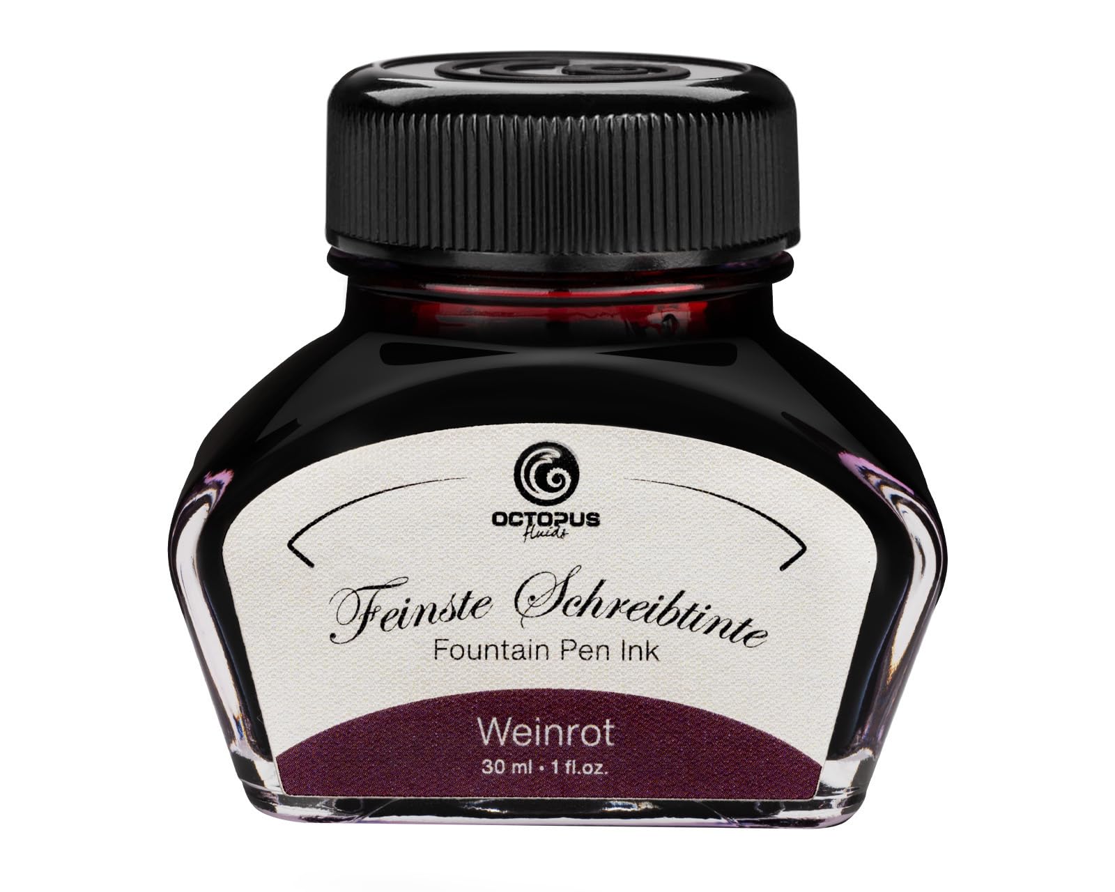 Octopus Fluids Fountain pen ink, Writing ink for fountain pen and calligraphy, Fillerink red wine 30ml