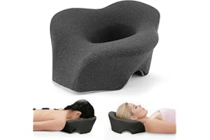 Face Down Pillow Massage Headrest for Bed, Breathable Dual Exhaust Holes Memory Foam Bed Massage Head Support for Professiona