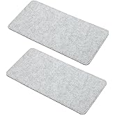 YELARXI Felt Base Shaper, Bag Bottom Shaper Purse Organizer Insert, Handbag Organizers Arc Corner Liner Board Insert, 14 x 7 Inch Fit for Purse Tote Bag Handbag Women (2 Pack, Light Gray)