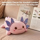 Mewaii Cute Axolotl Plush Pillow 13 Inch Pink Kawaii Stuffed Animal view 7