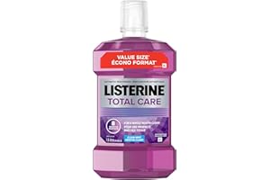 Listerine Total Care Antiseptic Mouthwash for Gingivitis and Teeth Plaque - Contains Thymol, Menthol, and Eucalyptol as essen