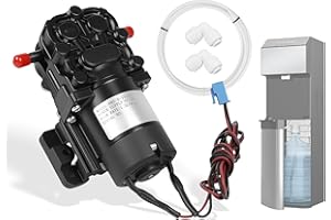 LONGSURE Water Dispenser Water Pump DC 12V, 1.2L/min for Primo, Avalon, Brio Bottom Loading Bottled Water Cooler Dispenser, Replace GMB-D-23130 DP005A2, Quiet Operation