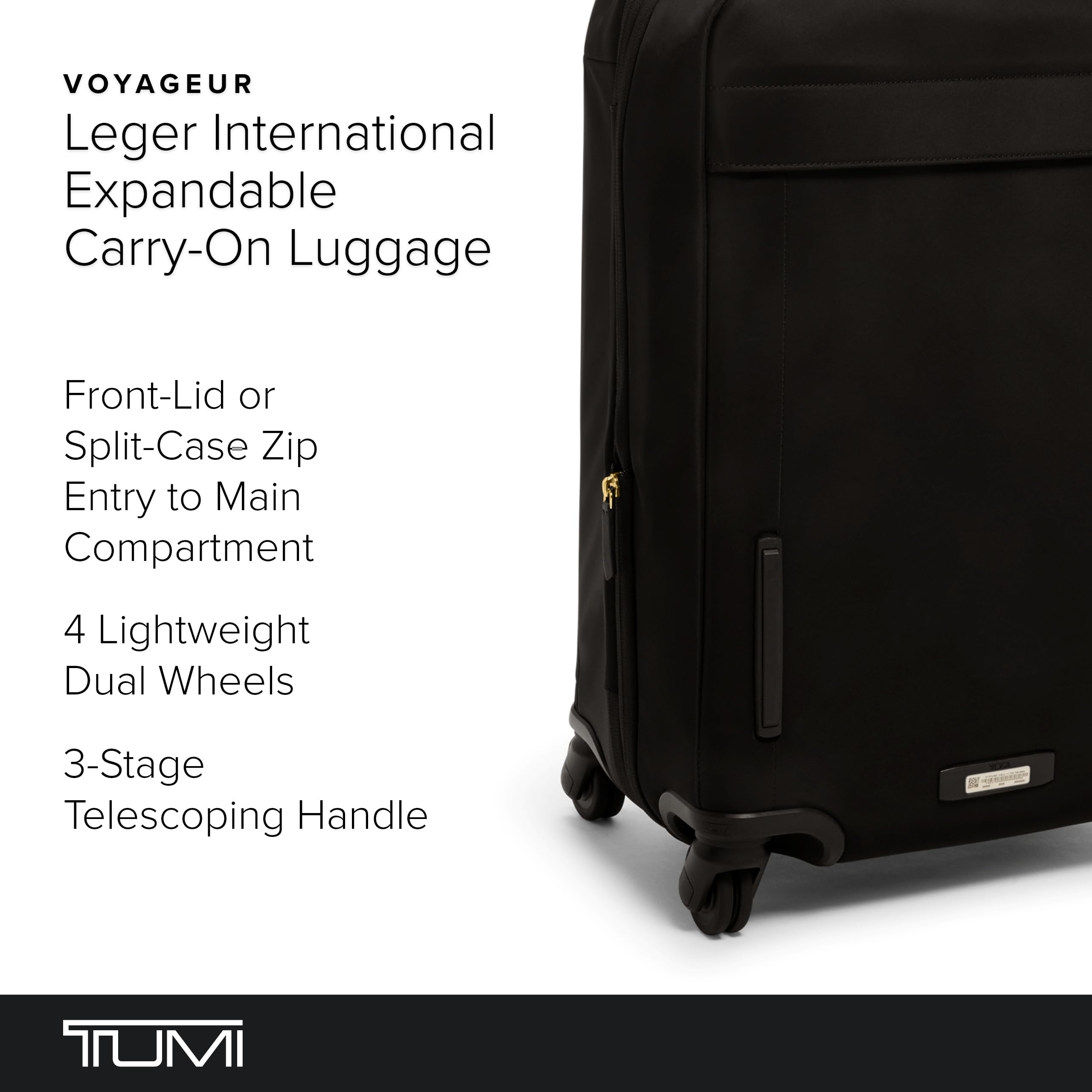 TUMI Voyageur Leger 4 Wheeled Luggage - Women's Lightweight and Spacious, Sleek Silhouette, Durable Premium Suitcase - 21.8