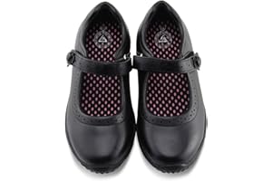 JABASIC Girl's Mary Jane School Uniform Shoes