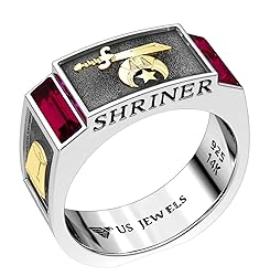 US Jewels Men's 8mm Two Tone 0.925 Sterling Silver