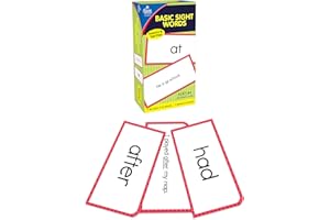 Carson Dellosa 102 Basic Sight Words Flash Cards Kindergarten, Flashcards for Kids Ages 6 and Up, Phonics and Vocabulary Kindergarten Learning Activities