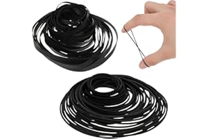 QFWDFCTRENZ 100 Pcs Recorder Rubber Belts Cassette Belts Machine Repair Maintenance Accessories Recorder Belt 40-135mm Cassette Tape Replacement for DVD CD 50 Pcs 1mm Width and 50 Pc 4mm Width