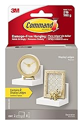 Command Display Ledges, Holds up to 2 lb, Quartz, 2