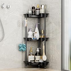 SWTYMIKI Corner Shower Caddy Standing - 3 Tier Rust
