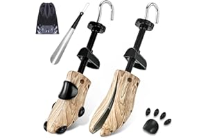 JJDPARTS Shoe Stretcher, Pair 4-Way Shoe Expander Widener Shoe Tree Extender spiral pattern for Women and Men