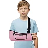 SPRING SEAON Kids Arm Sling Shoulder Immobilizer for Arm,Wrist,Elbow Injury Lightweight Breathable Sling with Adjustable Shoulder Strap Mesh Arm Support Brace for Children,Boys,Girls