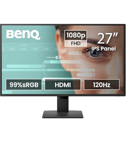 Amazon.com: BenQ GW2791 27” 1080p FHD 100Hz IPS Eye-Care Monitor