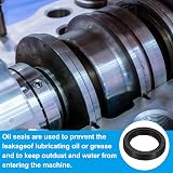 PATIKIL 3 Pcs 25mm x 35mm x 7mm Nitrile Rubber TG4 Radial Shaft Oil Seal view 5