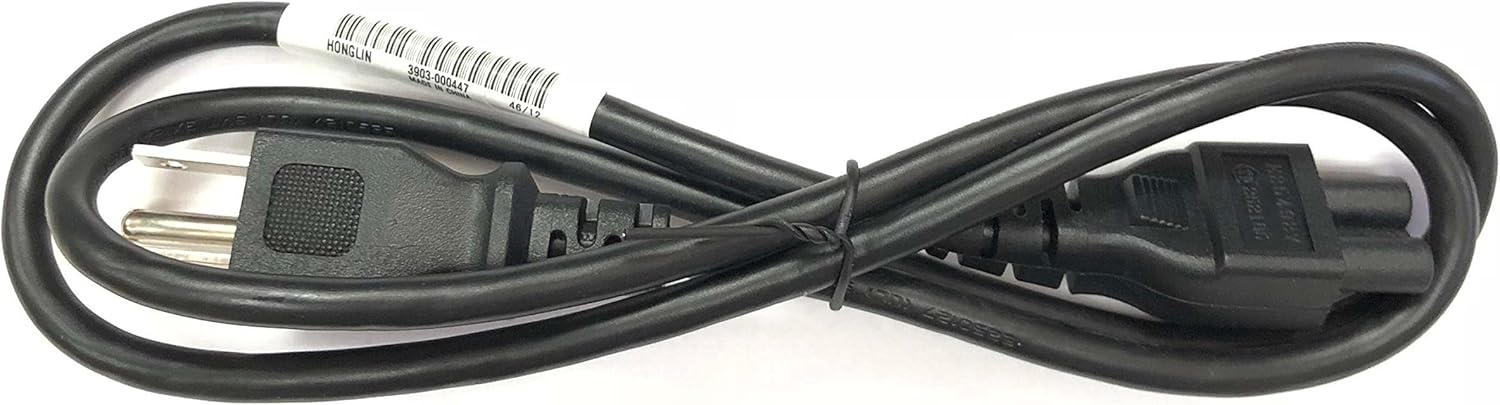 Samsung Replacement 3 Prong AC Power Cord 3903-000447,3903000447 for Samsung Laptops,All in One System,Monitor,TVs,Audio System, Compitable with BN39-00185AG