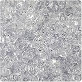 BeadTin Crystal Transparent 11mm TriBead Plastic Craft Beads (500pcs)