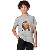 Nike Unisex Big Kids' Sportswear Club Basketball Just Do It T-Shirt - Boys and Girls