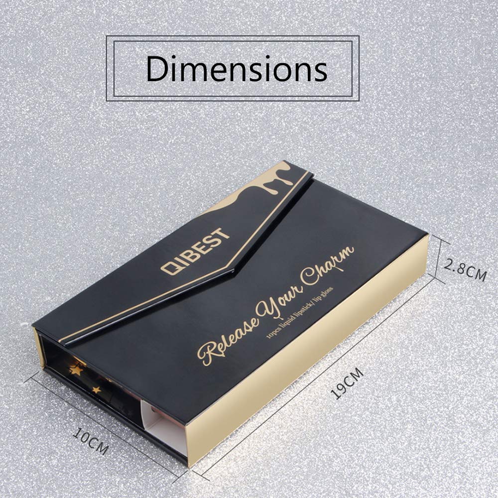 Matte Nude Lipstick Set, 10 Colors Waterproof Long Lasting Lip Gloss Non-Stick Cup Liquid Velvety Lipstick Set (10-1)