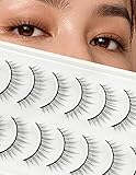 False Eyelashes Natural Short Lashes - 12mm Natural