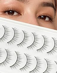 False Eyelashes Natural Short Lashes - 12mm Natural