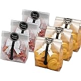 SAILING-GO 100 pcs./Pack Translucent Plastic Bags for Cookie,Cake,Chocolate,Candy,Snack Wrapping Good for Bakery Party with S