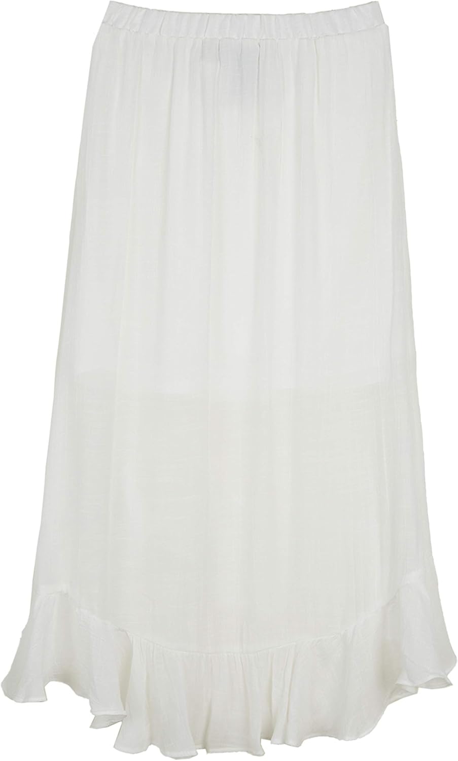 Amy Byer Girls' Ruffle Front Maxi Skirt: Clothing