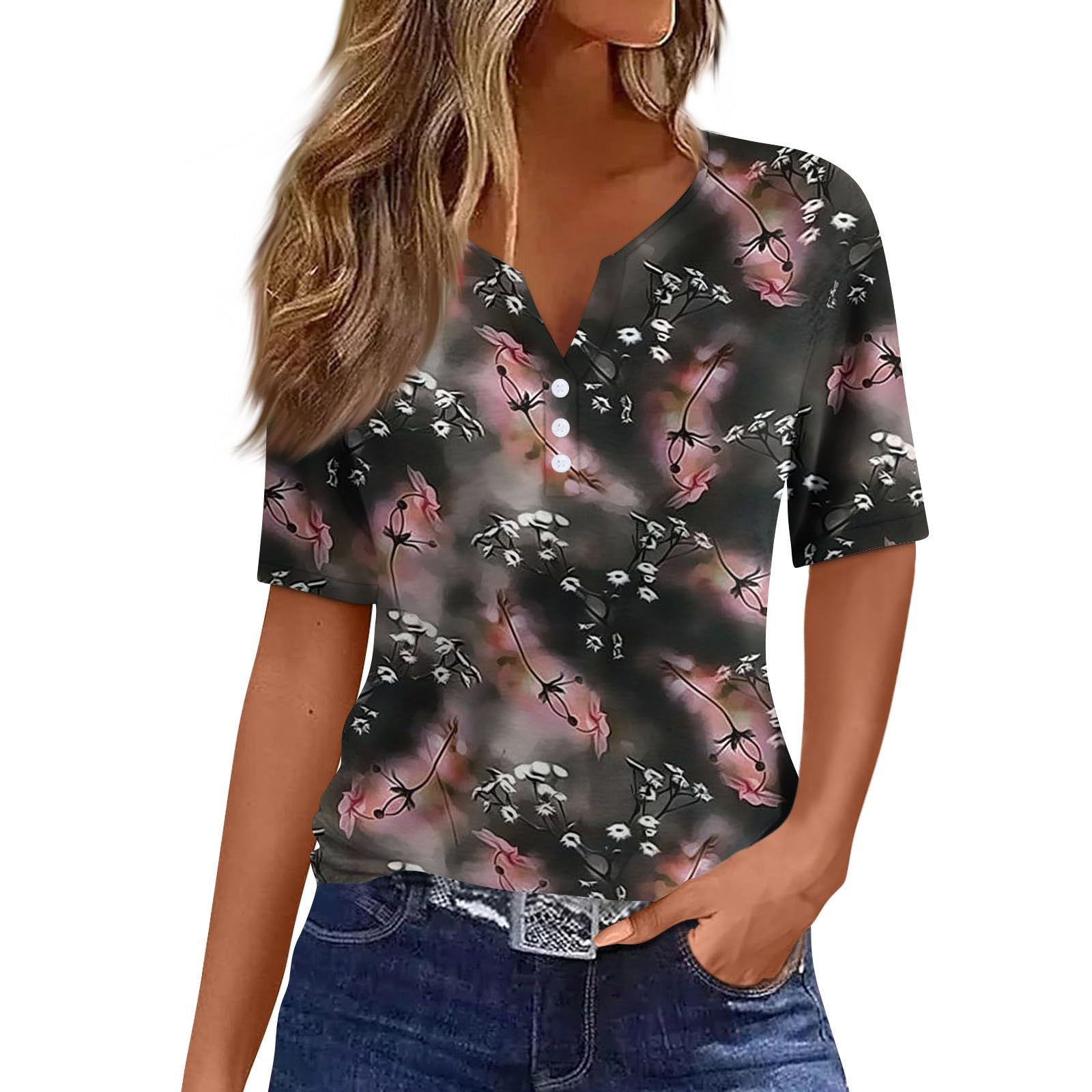 Shirts for Women Women's Tops Black T Shirt Workout