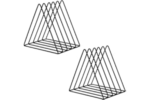 JODOUEEIR 2 Pcs vinyl Record Holders,5 Slot Metal Vinyl Record Player Stand，Magazine Rack Floor，Album Holders for Vinyl Records，Vinyl Rack for Office Home.