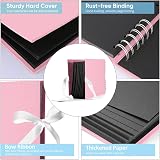 DazSpirit Photo Album Scrapbook 80 Page Kit with 12 Metallic Pens Pink view 5