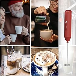 Powerful Milk Frother Handheld Foam Maker, Mini