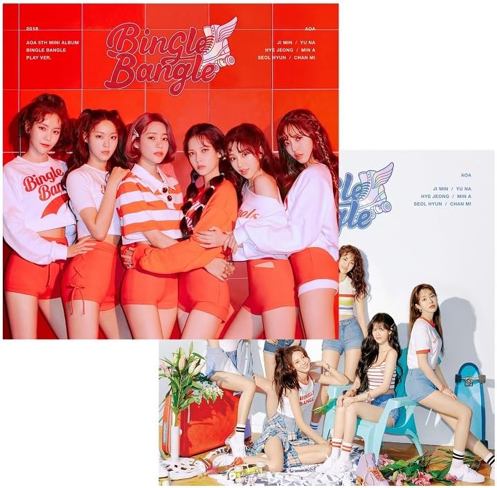 FNC AOA - Bingle Bangle [Play+Ready ver. Set] (5th Mini Album) 2CD+Booklet+Sticker&Postcard Set+Photo Card+2Folded Poster