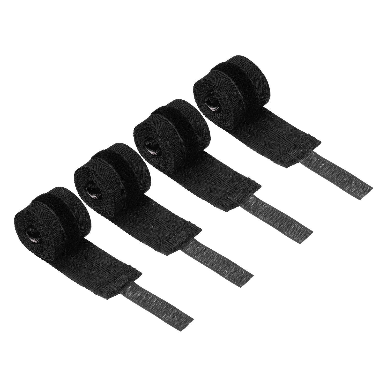 PATIKIL Boxing Hand Wraps, 4 Pack 98 Inch Length Elastic Martial Arts Fist Bandages for Muay Thai Kickboxing, Black