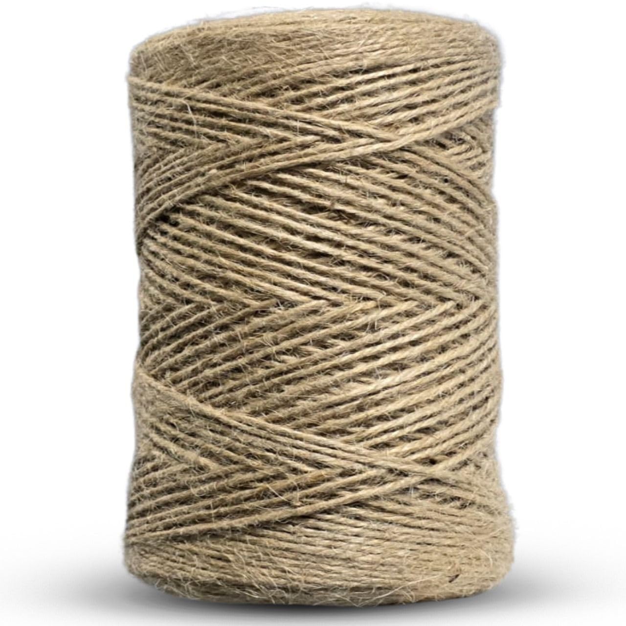ZYBUX - Jute Twine String, 3 Ply 2.0mm Thick Garden Jute String for DIY Crafts, Gift Wrapping, Bundling Packing and Gardening (100M 3PLY Jute Twine)