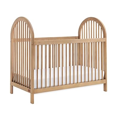 Soho Baby Everlee 3-in-1 Island Crib, Honey Wood