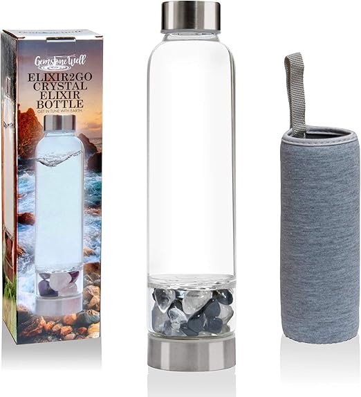 Amazon Com Elixir2go Crystal Elixir Water Bottle 16 Ounce