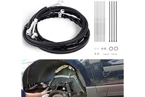 VORGENS AT34653 Rear AC Air-Conditioner Line Set Compatible with Chevrolet Traverse GMC Acadia Buick Enclave Saturn Outlook 2007-2017, Rear Auxiliary AC Air Conditioning Hose Kit