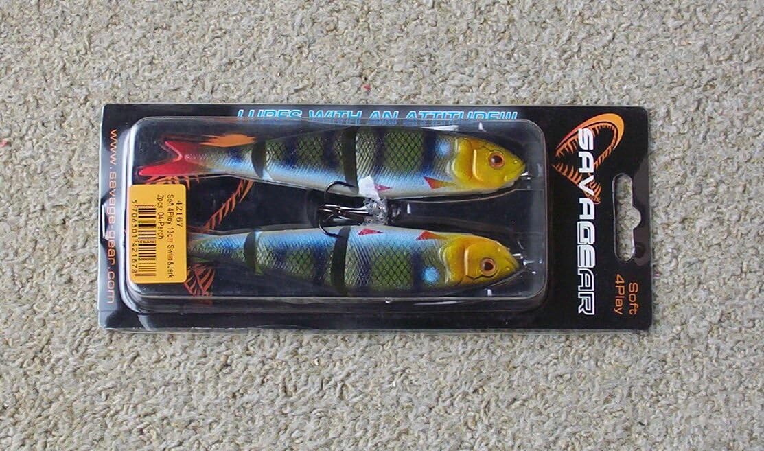 Savage GearLure 13cm Soft 4play Swim&Jerk (Ready to fish!) - Perch
