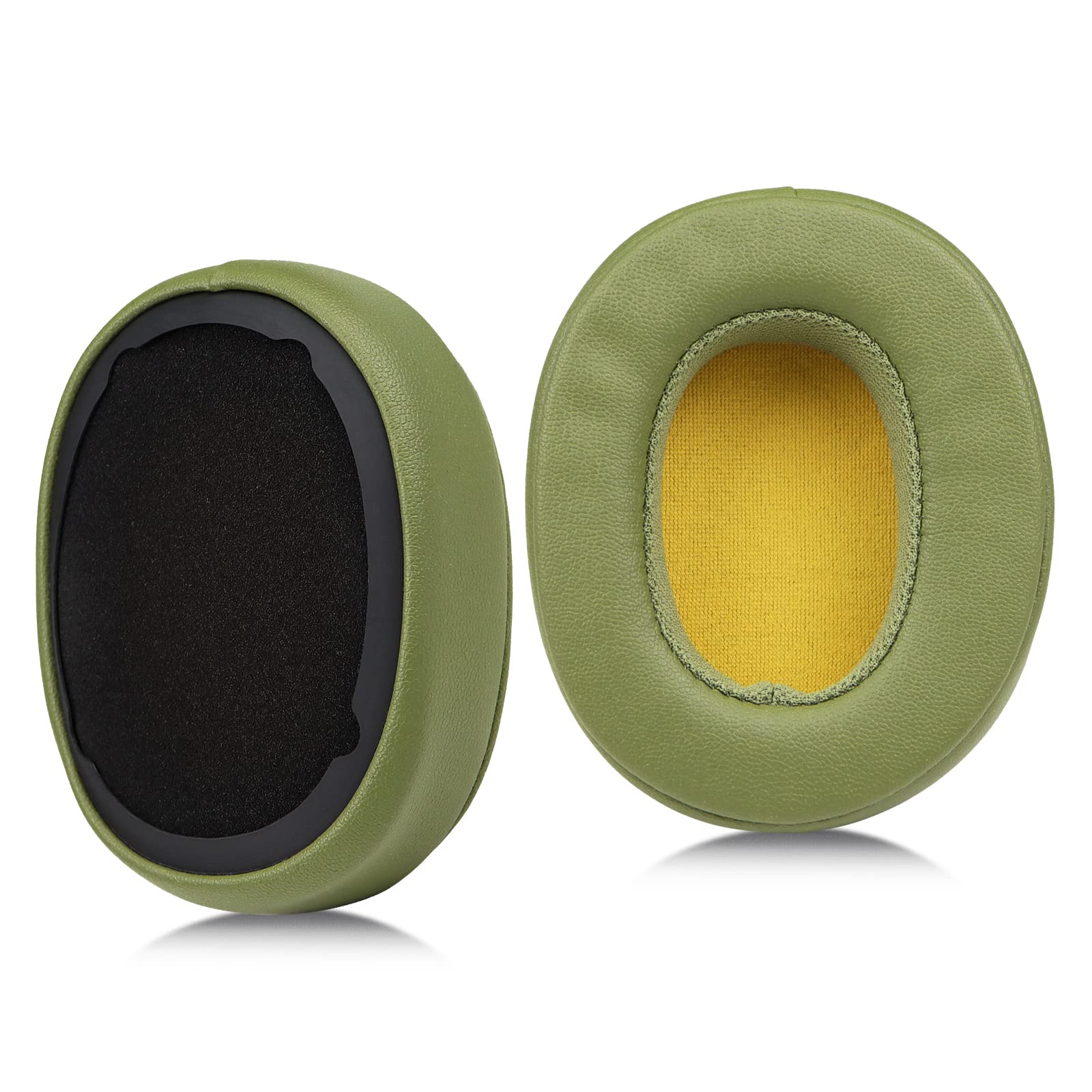 MOLGRIA Ear Pads Cushion, Replacement Protein Leather Earpads for Skullcandy Crusher Wireless Crusher Evo ANC HESH 3.0 Over-ear Headphones(Green)