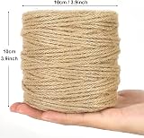 Tenn Well 100M Jute Twine 4mm 4 Ply Garden Craft Packing Brown view 6