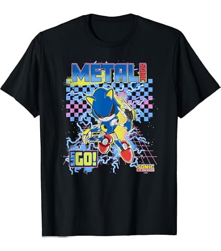 Amazon.com: Sonic The Hedgehog Metal Sonic Vintage Kanji Poster T