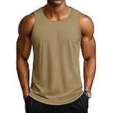 TACVASEN Men's Workout Tank Tops Sleeveless UPF 50+ Summer Sun Shirts Quick Dry for Running Swim Gym Beach