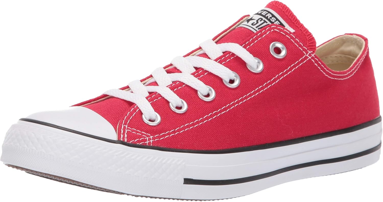 red converse high tops size 5